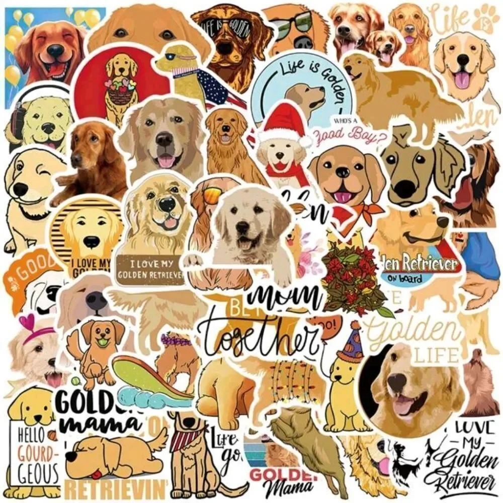 Golden Retriever Dog Stickers - Picture 4 of 6